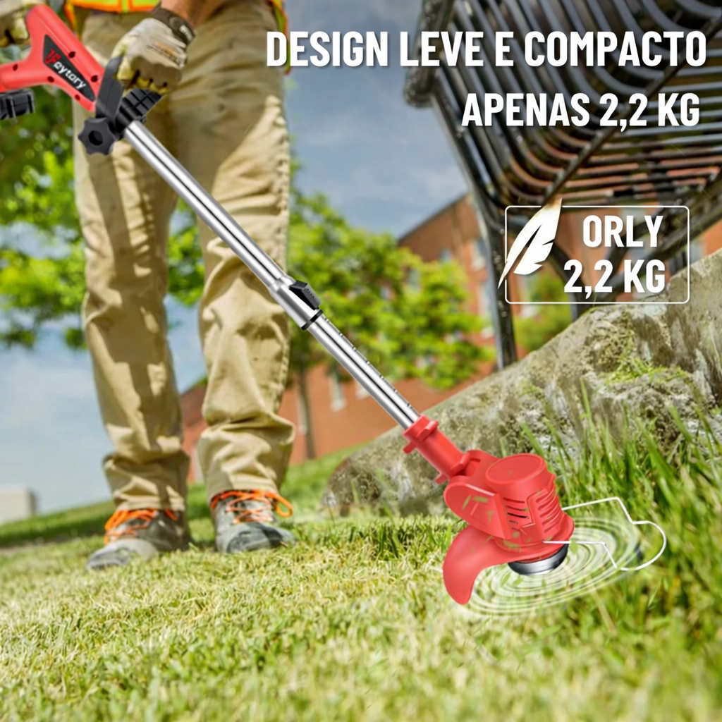 Cortador de Relva Pro ™[ 2 BATERIAS]